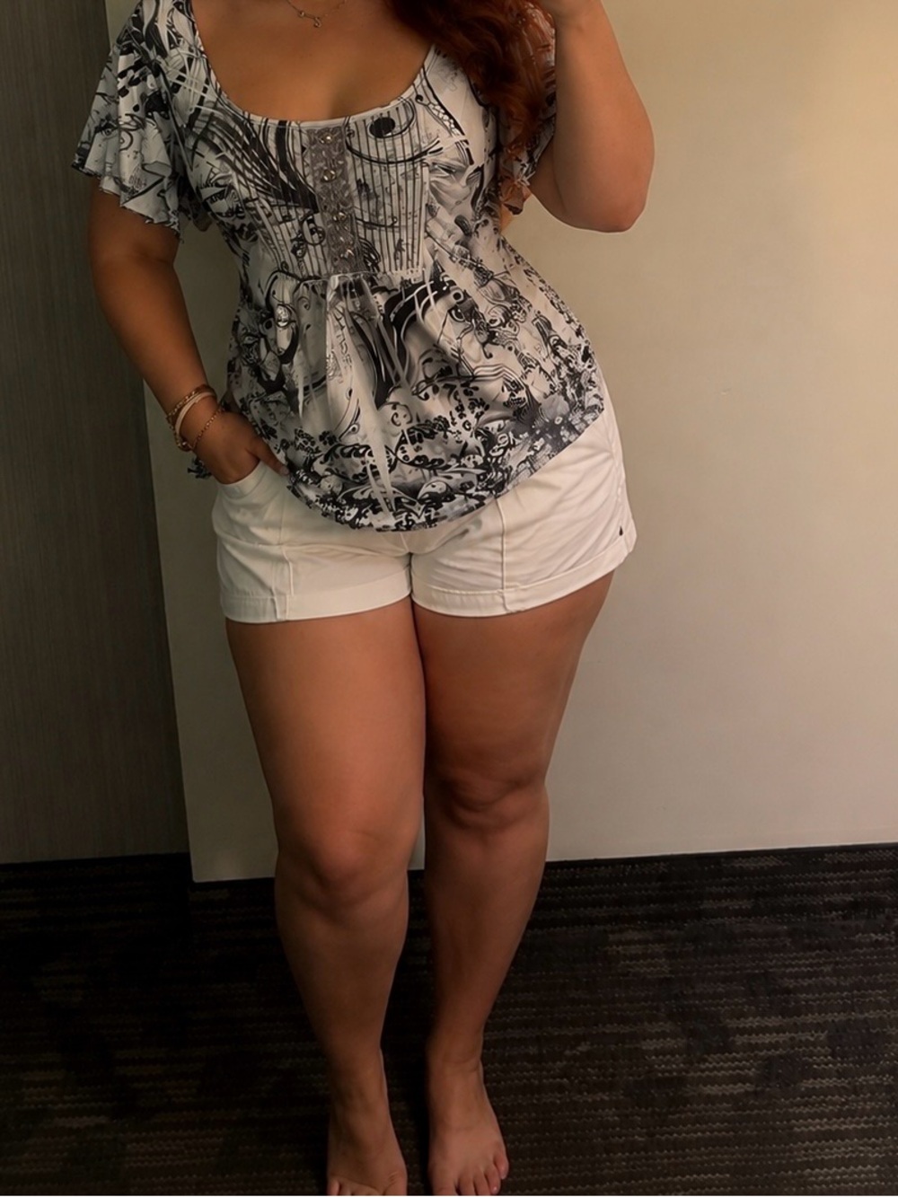 Y2K Print Top